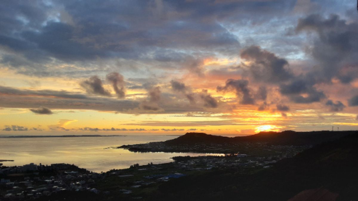 沖縄 南城 夕焼け